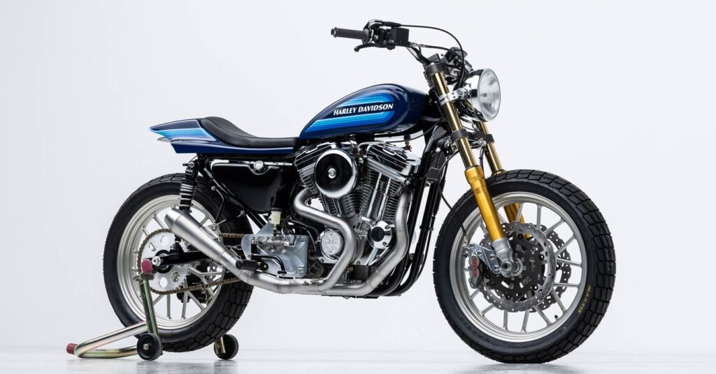 Travail en cours: une Harley Sportster 883 sans faille par Mule