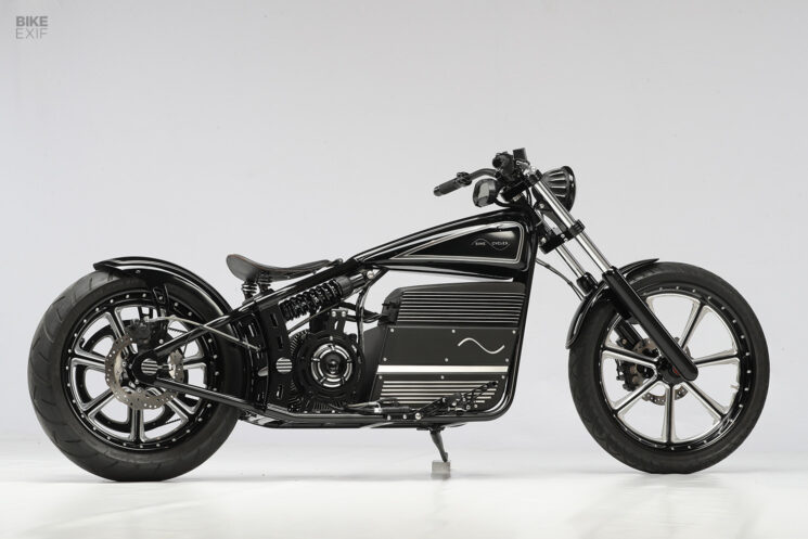 Choppeur électrique avec des pièces de moto zéro, par cycles sinusoïdaux