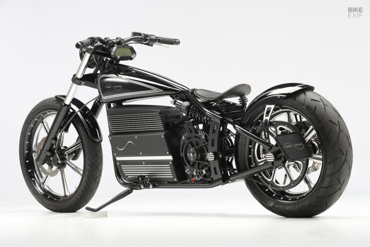 Choppeur électrique avec des pièces de moto zéro, par cycles sinusoïdaux