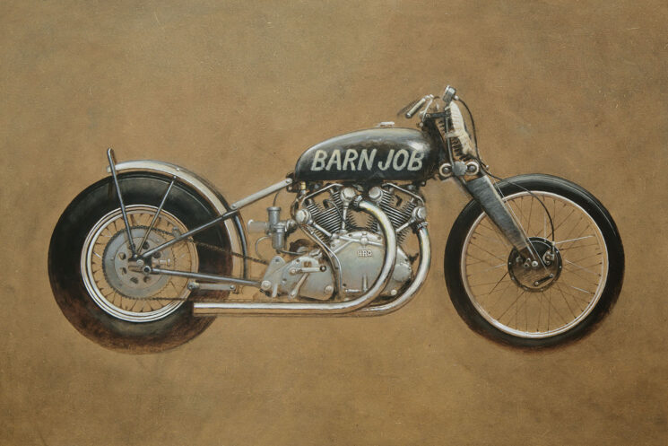 Hans Surs Barn Job Motorcycle Art