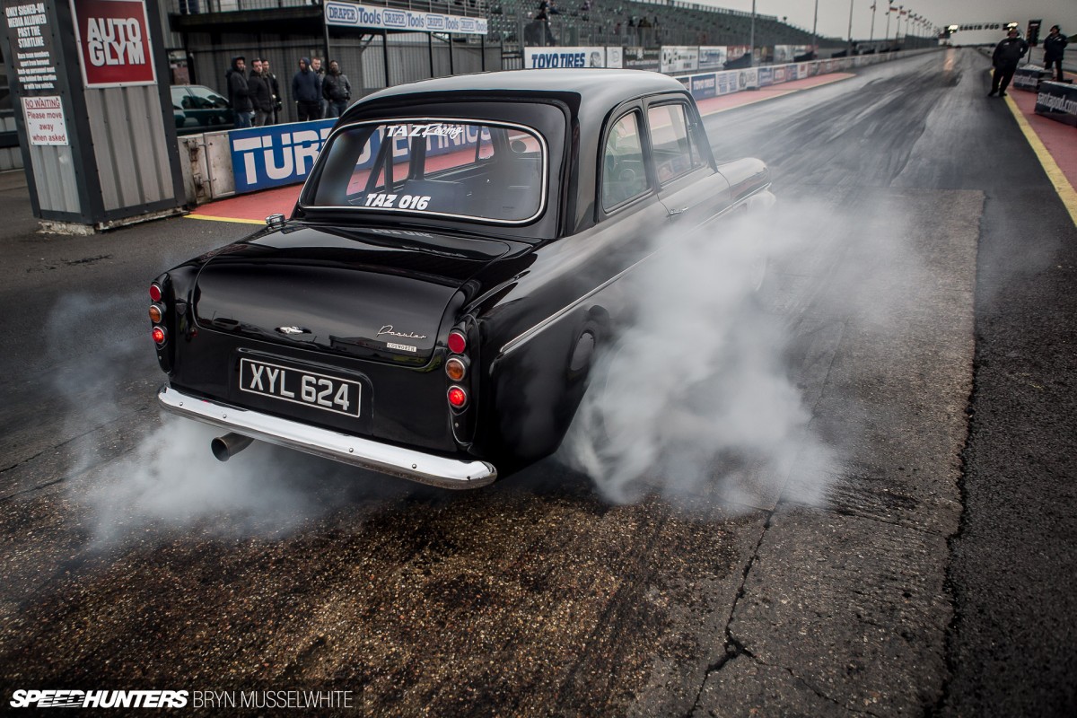Old Skool Ford Fiesta 100e Cosworth Subaru Santa Pod (79 sur 84)