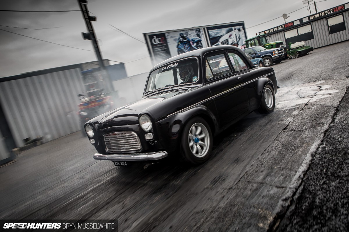 Old Skool Ford Fiesta 100e Cosworth Subaru Santa Pod (61 sur 84)