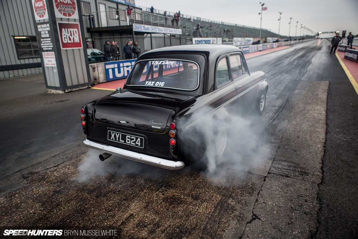 Old Skool Ford Fiesta 100e Cosworth Subaru Santa Pod (78 sur 84)
