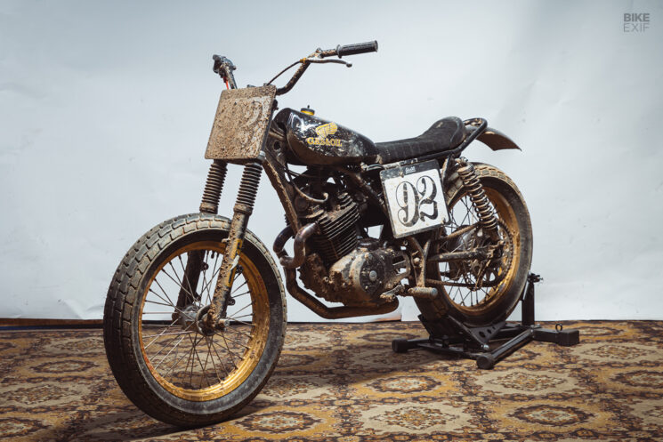Honda XL500 Flat Tracker par gaz et pétrole Motorcycles sur mesure