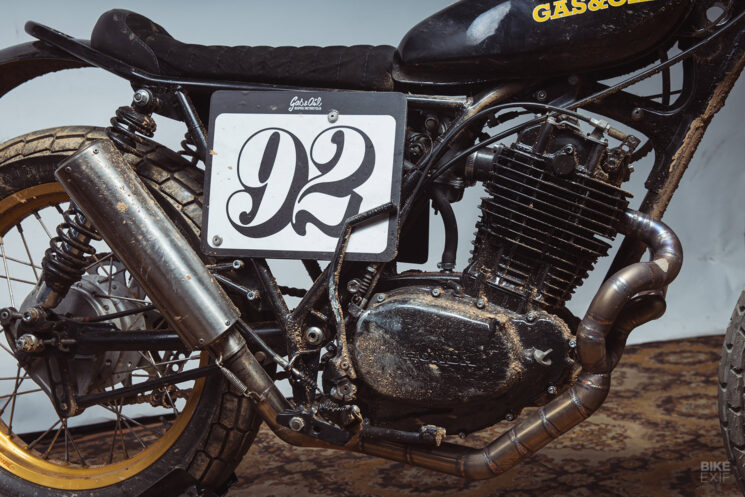 Honda XL500 Flat Tracker par gaz et pétrole Motorcycles sur mesure