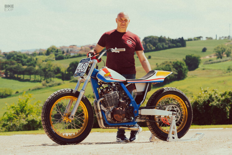 Honda Dominator Flat Tracker par Fuchs Workshop