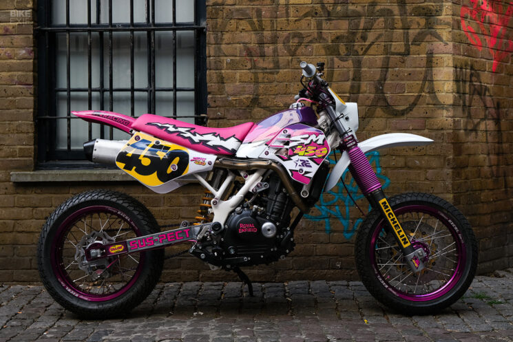 Royal Enfield Guerrilla Supermoto par Sticky's Speed ​​Shop X Ryan Roadkill