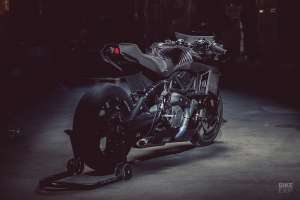 FTR 1200 indien personnalisé par Workhorse Speed ​​Shop