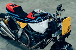 FTR 1200 indien personnalisé par Workhorse Speed ​​Shop