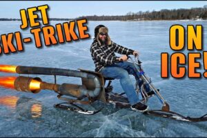 Michigan Maniac fabrique un tricycle à ski Mad Pulsejet et se lance dans un essai sur glace