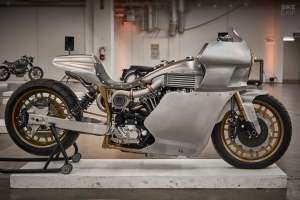 Landspeed Dyna de Royal-T Racing au One Motorcycle Show 2020