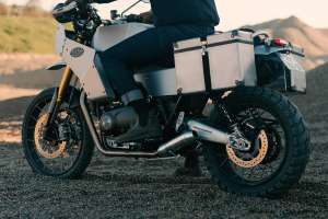 Moto d'aventure Triumph Scrambler 1200 par BAAK