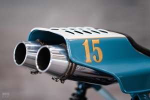 Traqueur Harley XLCR 1979 par Danny Schneider de HardNine Choppers