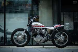 Réplique personnalisée de piste plate Yamaha XV750 Special