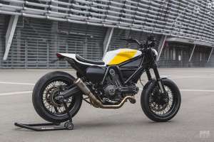 Un kit moto Ducati Scrambler de Bad Winners