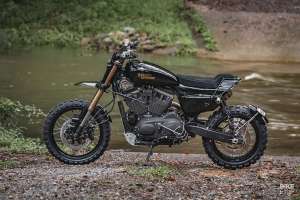 Conversion double sport Harley Sportster par Purpose Built Moto