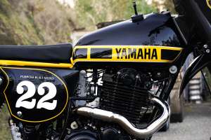 Restomod d'enduro vintage Yamaha XT500 par Purpose Built Moto