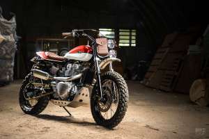 Scrambler Triumph personnalisé par Redmax Speed ​​Shop