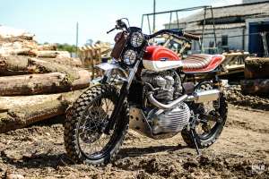 Scrambler Triumph personnalisé par Redmax Speed ​​Shop