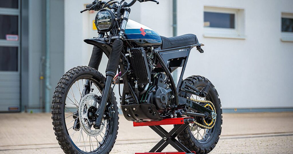 Jeudi en arrière - Cool Whip : le Scrambler Suzuki DR650 croustillant de HB-Custom