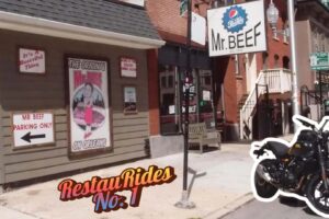 En route vers M. Beef, le lieu réel de « l&rsquo;ours », sur une Royal Enfield Guerrilla 450