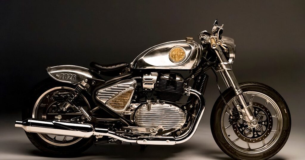 Parivar : Fusil de chasse Royal Enfield personnalisé Wannabe-Choppers 650