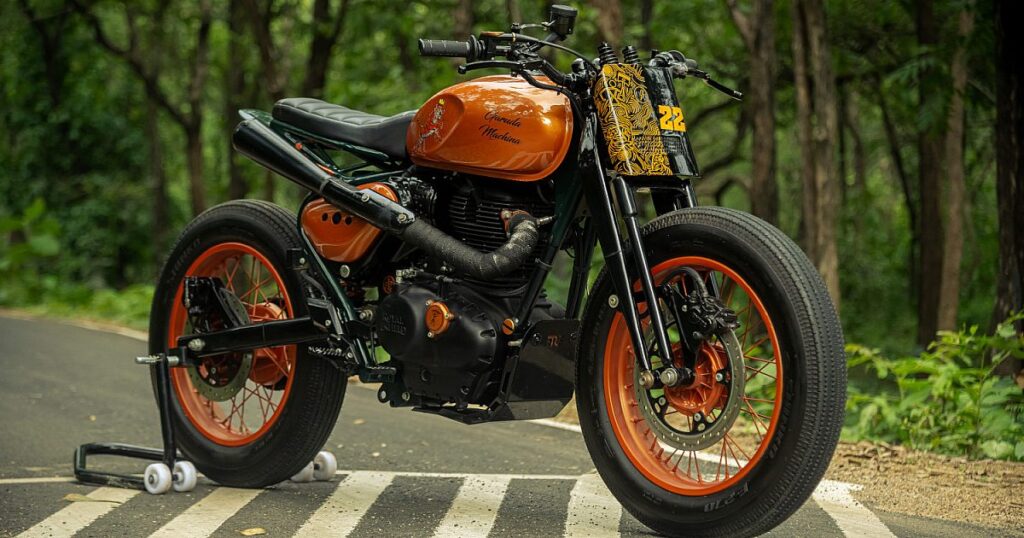 Le Tigre de Nagpur : le Royal Enfield Hunter 350 Tracker de Garuda Machina