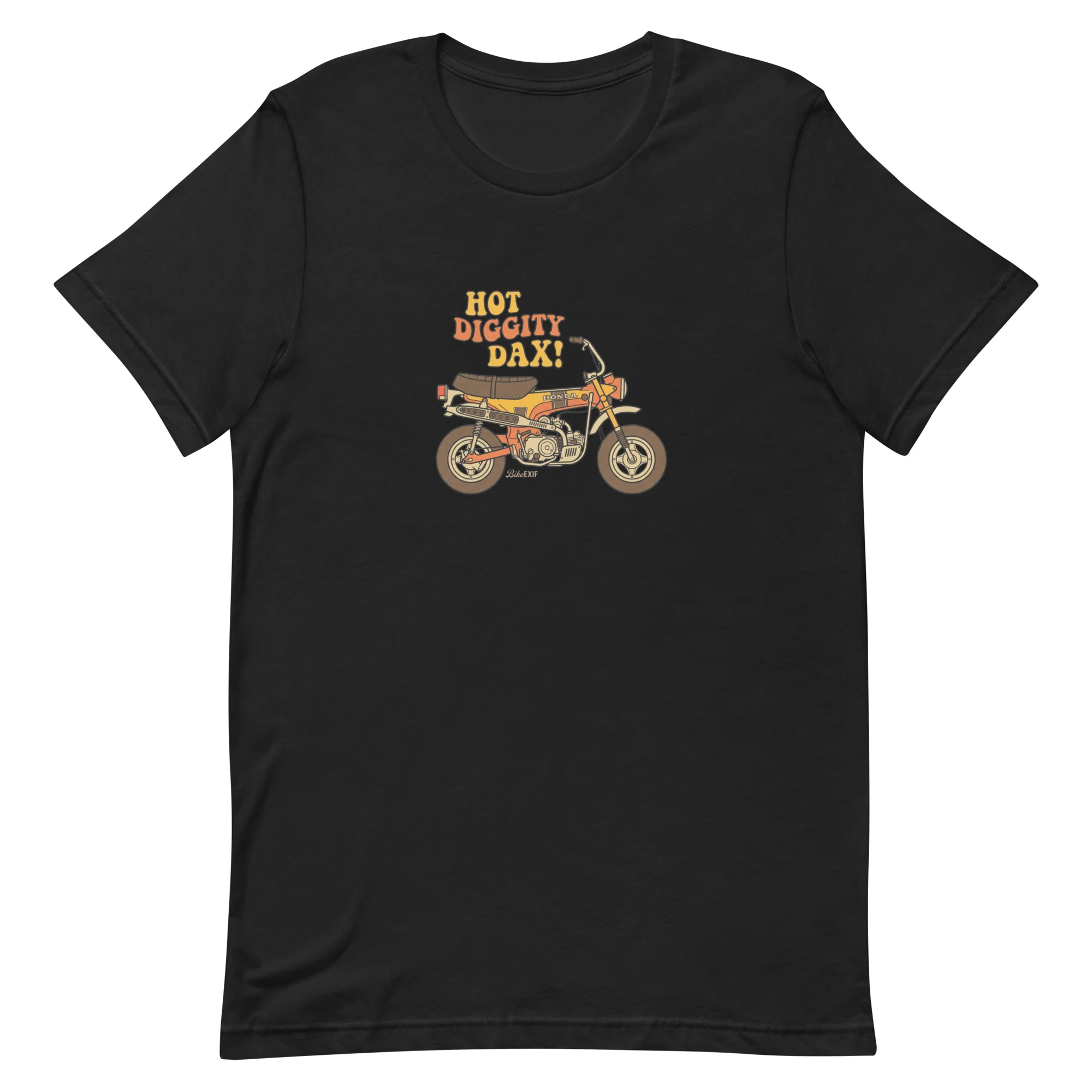 T-shirt noir Honda Dax/CT70 Bike EXIF 
