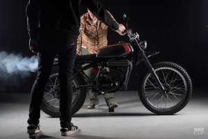 Yamaha DT175 restomodé par Sabotage Motorcycles