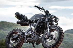 Scrambler Yamaha XSR155 personnalisé par K-Speed
