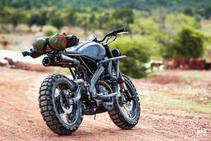 Scrambler Yamaha XSR155 personnalisé par K-Speed