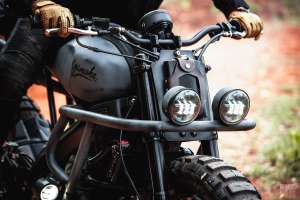 Scrambler Yamaha XSR155 personnalisé par K-Speed